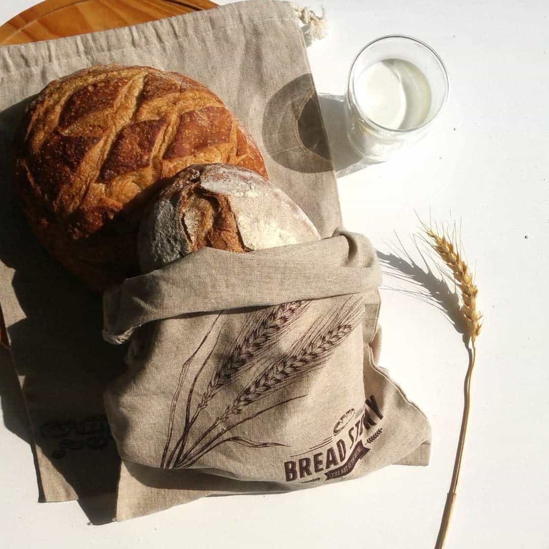 Linen Fabric Bread Bags