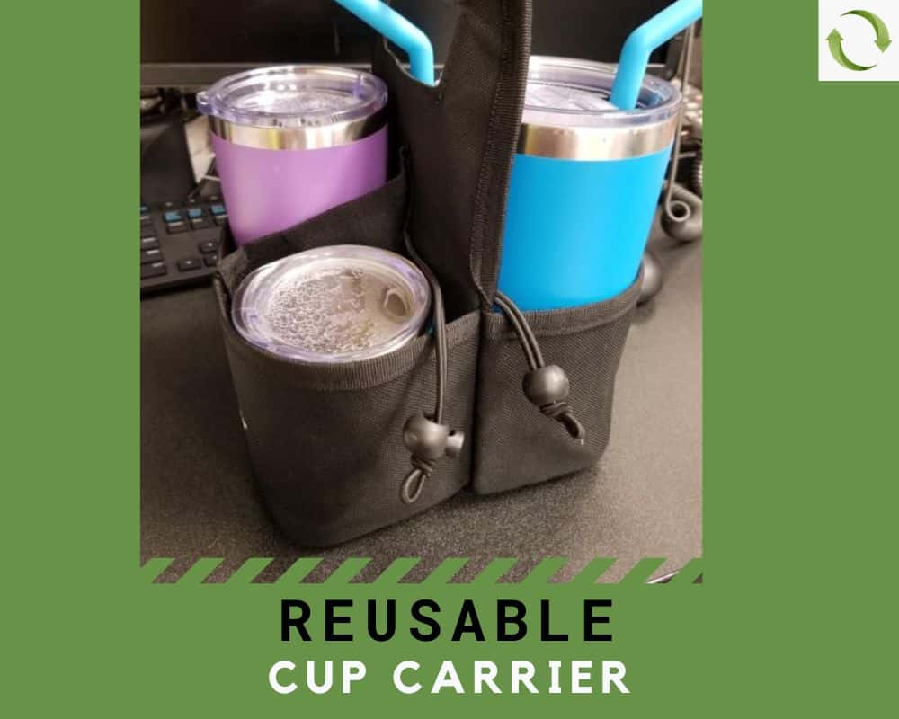 Reusable cup carrier