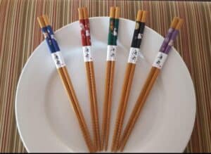 reusable bamboo cutlery set chopsticks