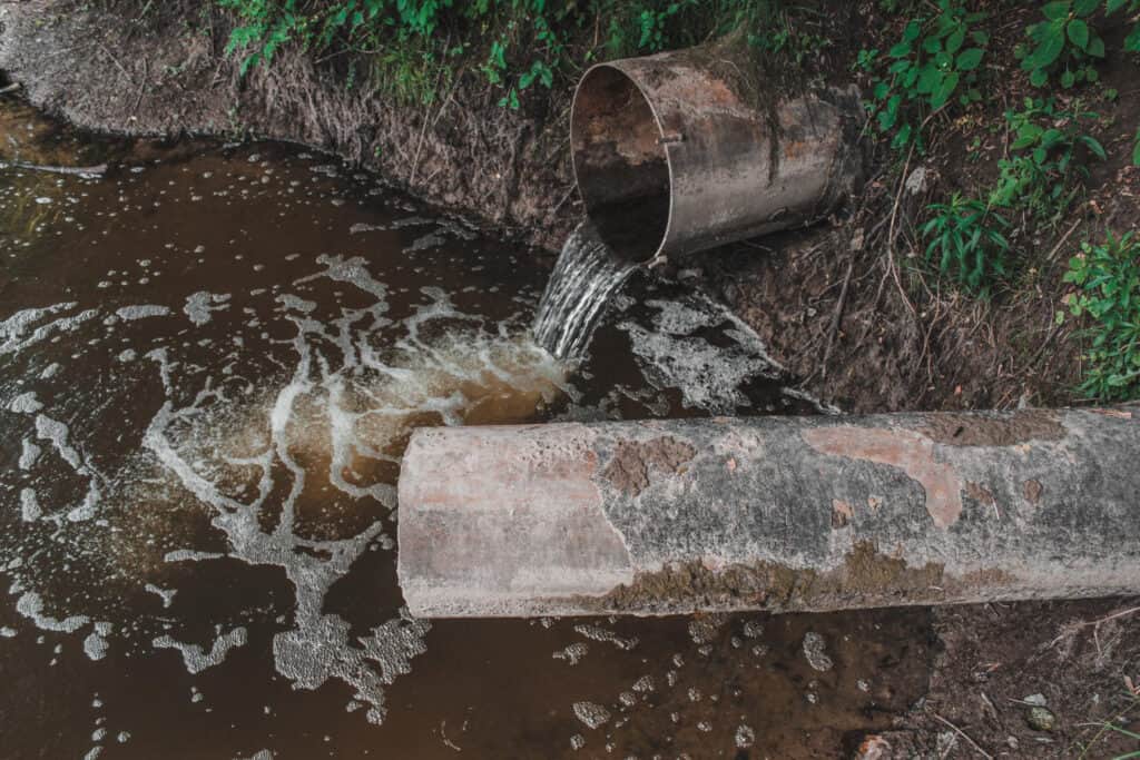 is bleach biodegradable waste discharge